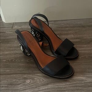 Coach Black and Brown Heels